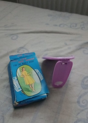 vintage Elastik morPlastik Makyaj Aynası - Görsel 4