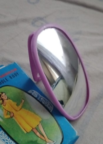 vintage Elastik morPlastik Makyaj Aynası - Görsel 3