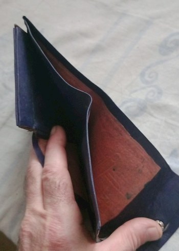 Vintage Lacivert Erkek Cüzdan - Görsel 3