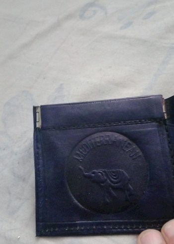 Vintage Lacivert Erkek Cüzdan - Görsel 5