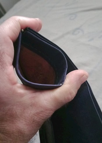 Vintage Lacivert Erkek Cüzdan - Görsel 4