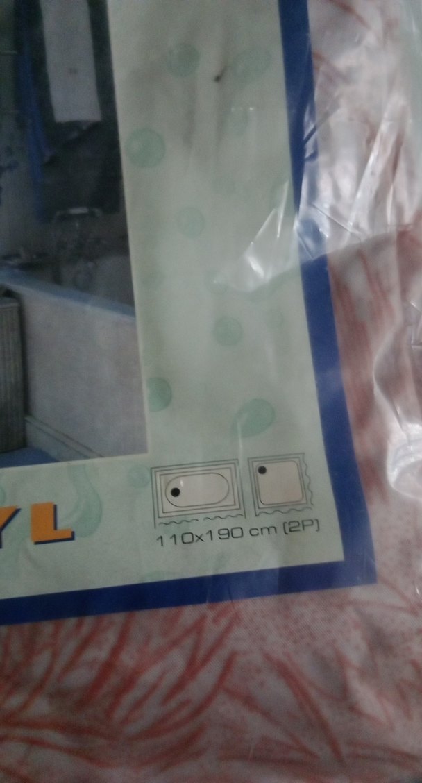 Bej Pastel Baskılı Duş Perdesi - Görsel 3