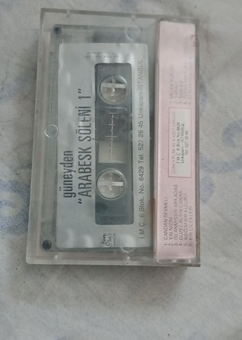 Güneyden Arabesk Şöleni 1 Kaset - Görsel 2