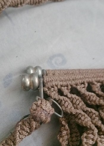 MAROME Bej Örgü Bohem Kadın Çanta - Görsel 4