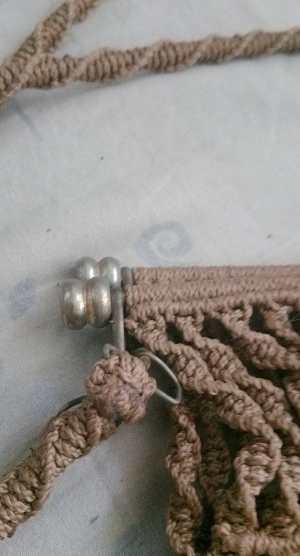 MAROME Bej Örgü Bohem Kadın Çanta - Görsel 4