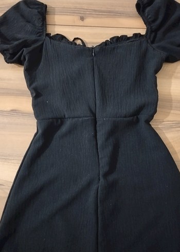 Siyah Mini Dar Kesim Kadın Elbise - Görsel 3