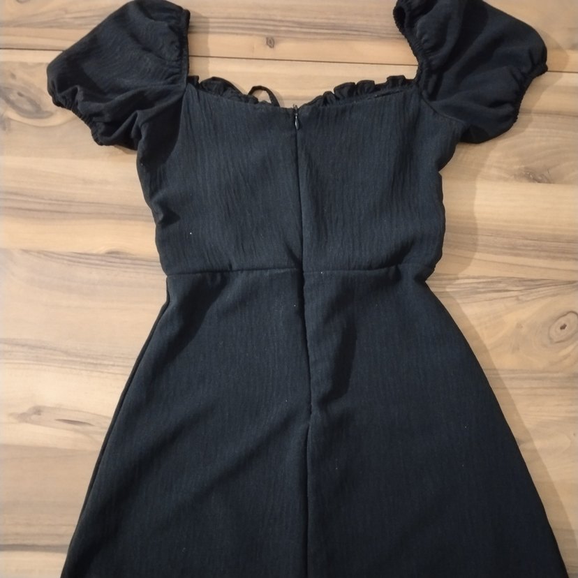 Siyah Mini Dar Kesim Kadın Elbise - Görsel 3