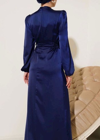 Lacivert Abiye elbise - Görsel 2