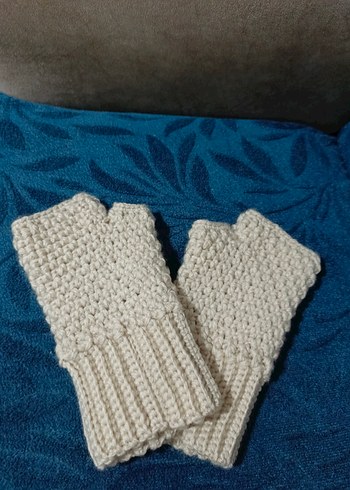 Kadın Bohem Örgü Parmaksız Eldiven - Görsel 2