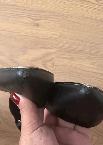 Kadın Siyah Tokalı Stiletto Topuklu Ayakkabı - Görsel 3