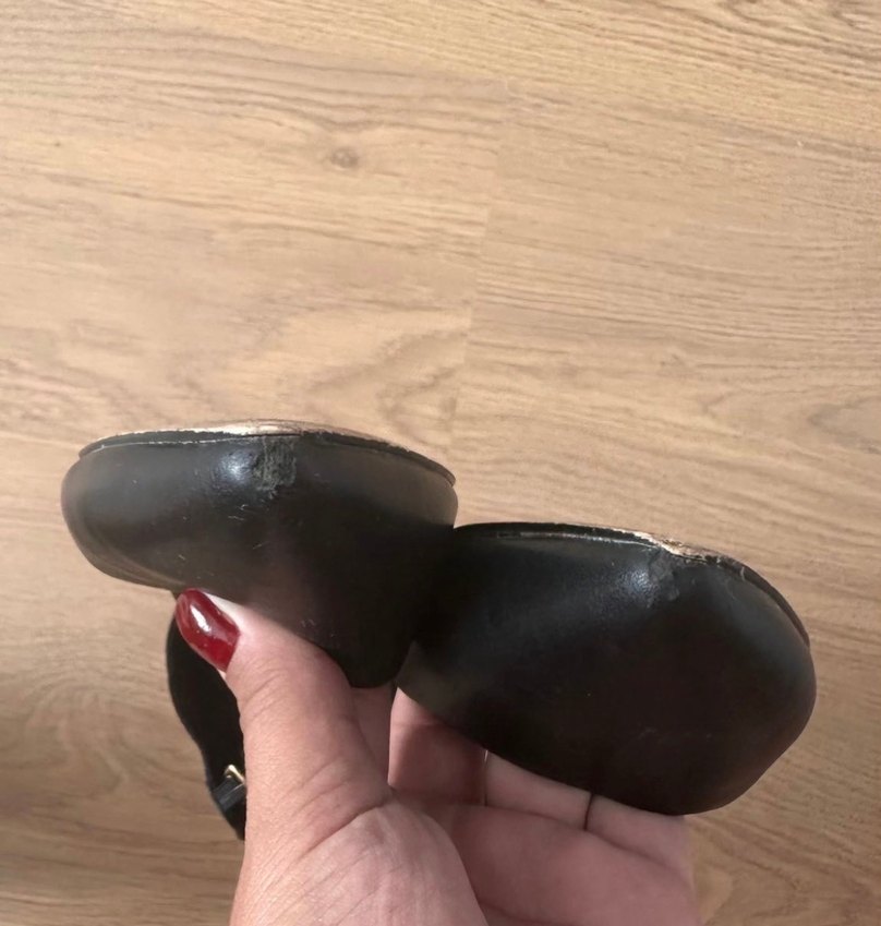 Kadın Siyah Tokalı Stiletto Topuklu Ayakkabı - Görsel 3