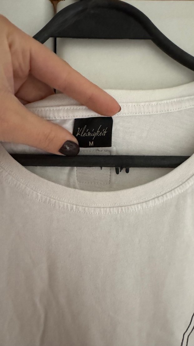 Kleinigheit Beyaz unisex Kısa Kollu Tişört - Görsel 4