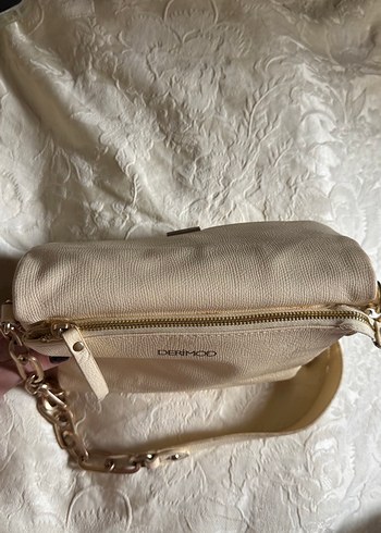 Bej Derimod vintage Kadın Çantası - Görsel 3