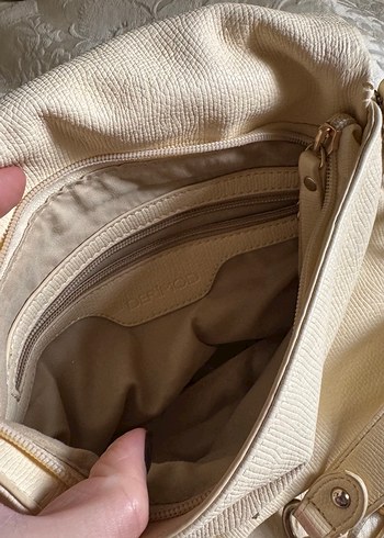 Bej Derimod vintage Kadın Çantası - Görsel 4