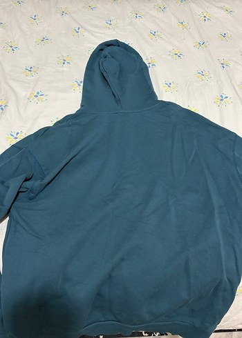 Kapüşonlu Mavi Erkek Sweatshirt - Görsel 3