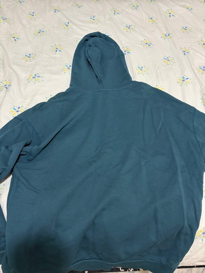 Kapüşonlu Mavi Erkek Sweatshirt - Görsel 3