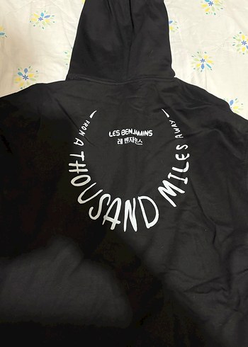 Siyah Kapüşonlu les benjamins sweatshirt - Görsel 4