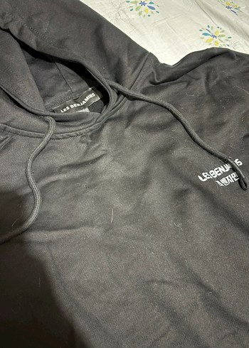 Siyah Kapüşonlu les benjamins sweatshirt - Görsel 2