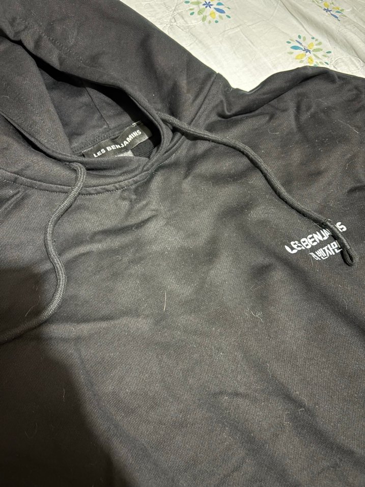 Siyah Kapüşonlu les benjamins sweatshirt - Görsel 2