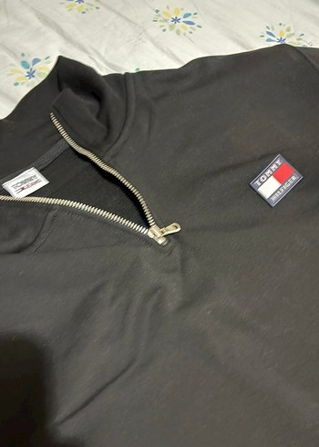Tommy Hilfiger Siyah Fermuarlı Sweatshirt - Görsel 2