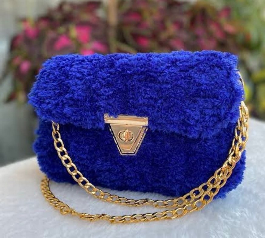 Nakış İşlemeli Örgü Bohem Kadın Çantası - Görsel 4