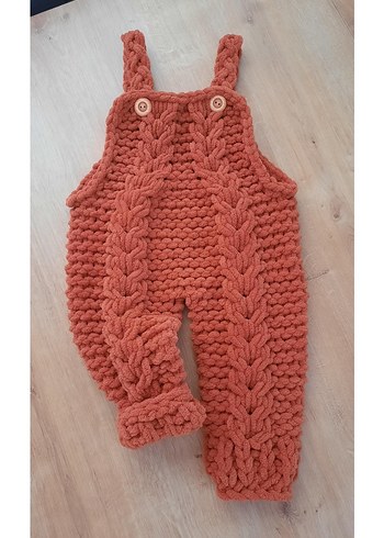 Mor Örgü Kız Çocuk Salopet - Görsel 3