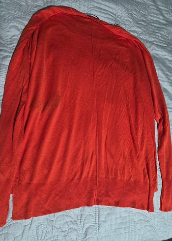 Zara Knit Turuncu İnce Triko Kazak / Bluz (L Beden) - Görsel 5