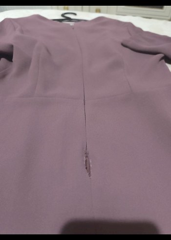 Uzun Mor Kadın Takım Elbise - Görsel 3