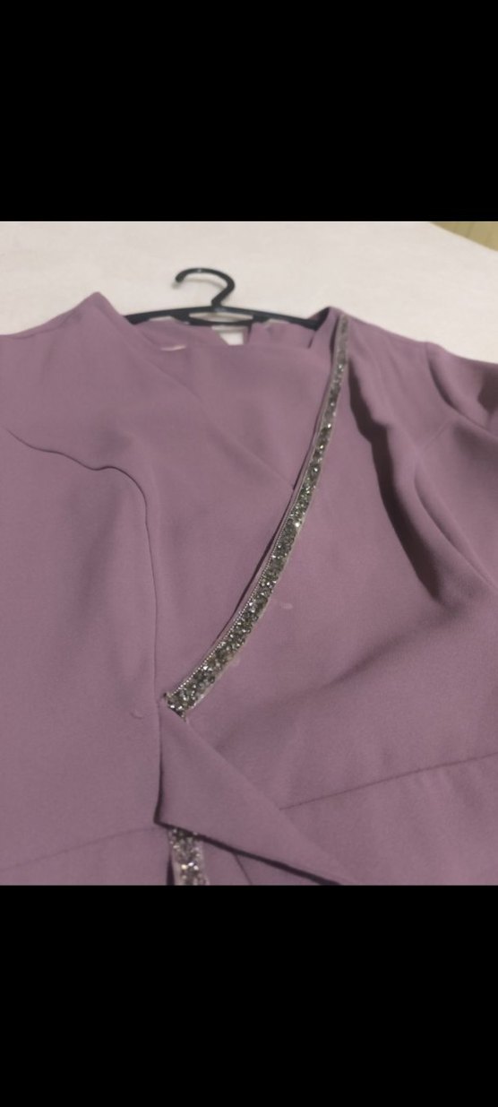 Uzun Mor Kadın Takım Elbise - Görsel 2