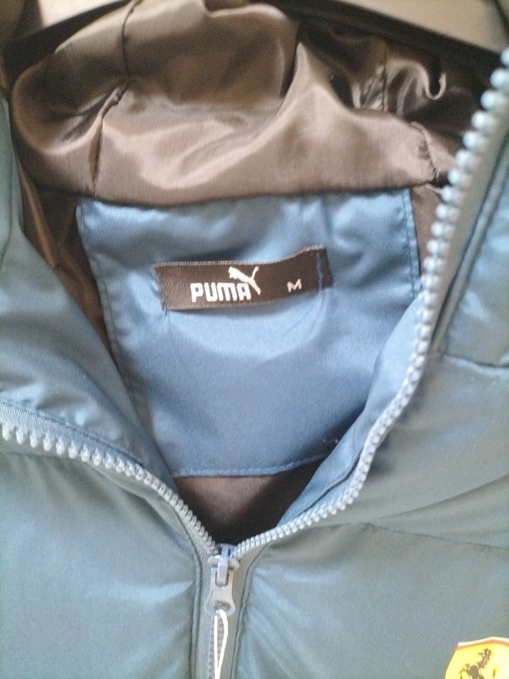 Mavi Fermuarlı Erkek Spor Mont Puma Ferrari - Görsel 5