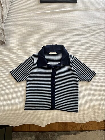 pull&bear çizgili crop
