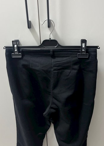 Siyah Midi Kumaş Kadın Pantolon - Görsel 2