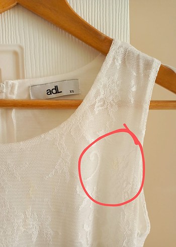 adl dantelli beyaz elbise - Görsel 9