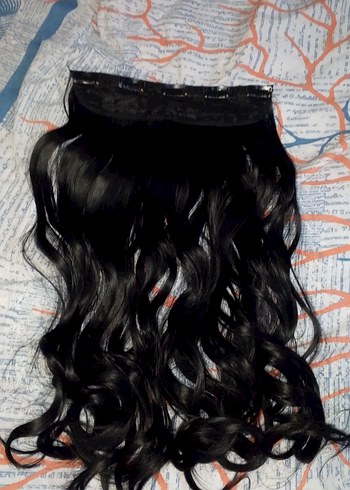 Gerçek Sac Dokusunda Yarımay Çıtçıt Postiş Dalgalı Saç - Görsel 2