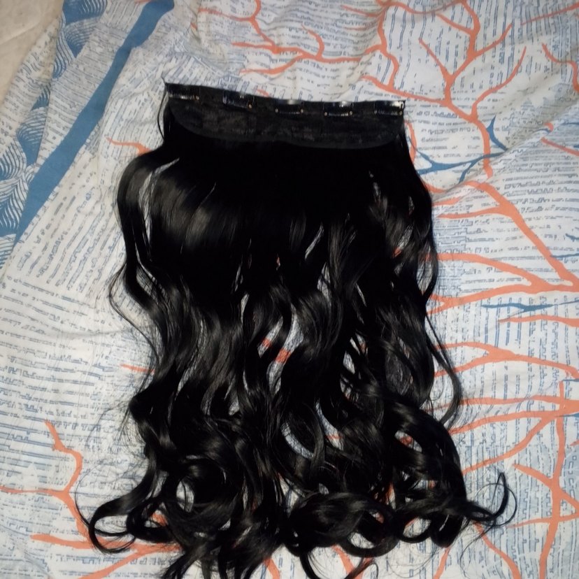 Gerçek Sac Dokusunda Yarımay Çıtçıt Postiş Dalgalı Saç - Görsel 2