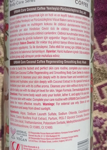 Hindistan Cevizi ve Kahve Duş Jeli 500ml - Görsel 2