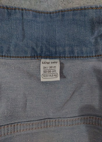 LC Waikiki Mavi erkek bebek Denim kot Ceket