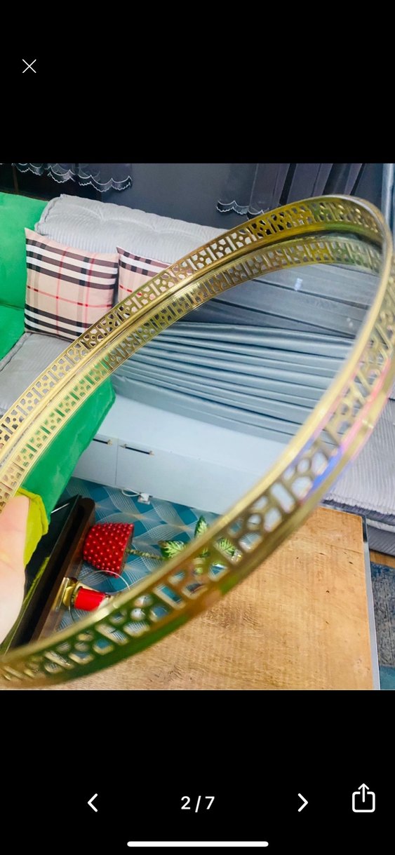 Zara home pirinç tepsi - Görsel 2