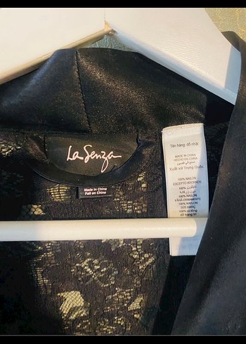 Siyah Dantel Bohem Midi Kadın Sabahlık - Görsel 4