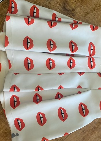 Renkli Baskılı Pilili Mini Etek - Görsel 7