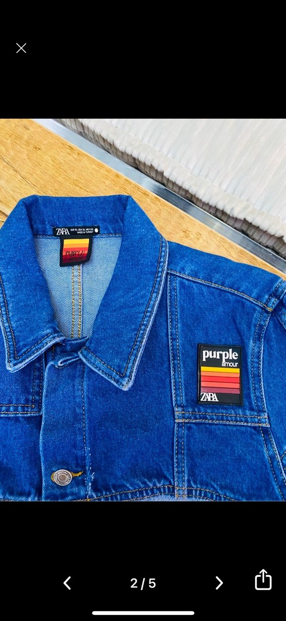 Kadın Koyu Mavi Düğmeli Denim Ceket - Görsel 2