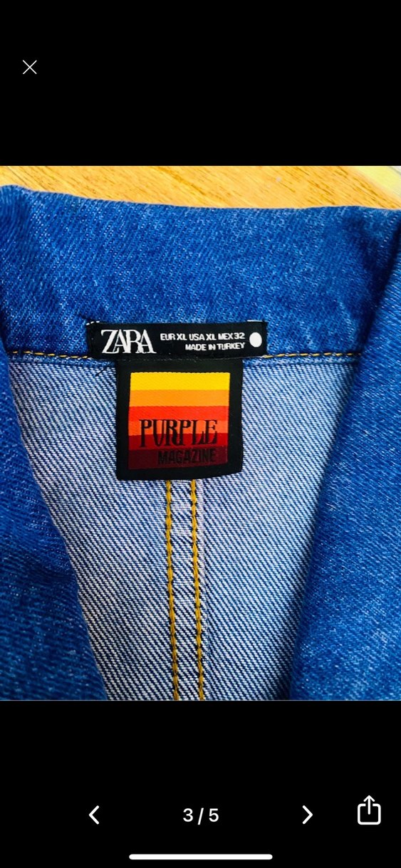 Kadın Koyu Mavi Düğmeli Denim Ceket - Görsel 3