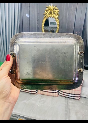 Zara home gümüş tepsi - Görsel 3