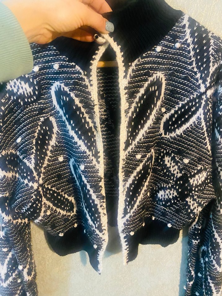 Şal desen hırka - Görsel 3