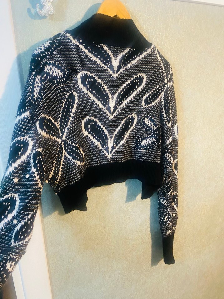 Şal desen hırka - Görsel 4