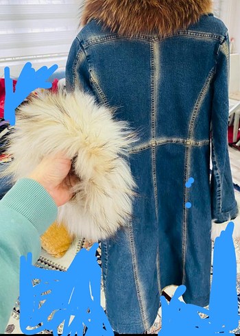 Kürklü Denim Ceket - Görsel 2