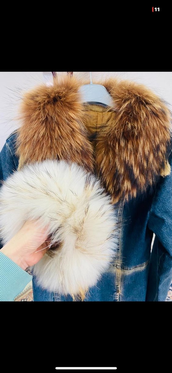 Kürklü Denim Ceket - Görsel 3