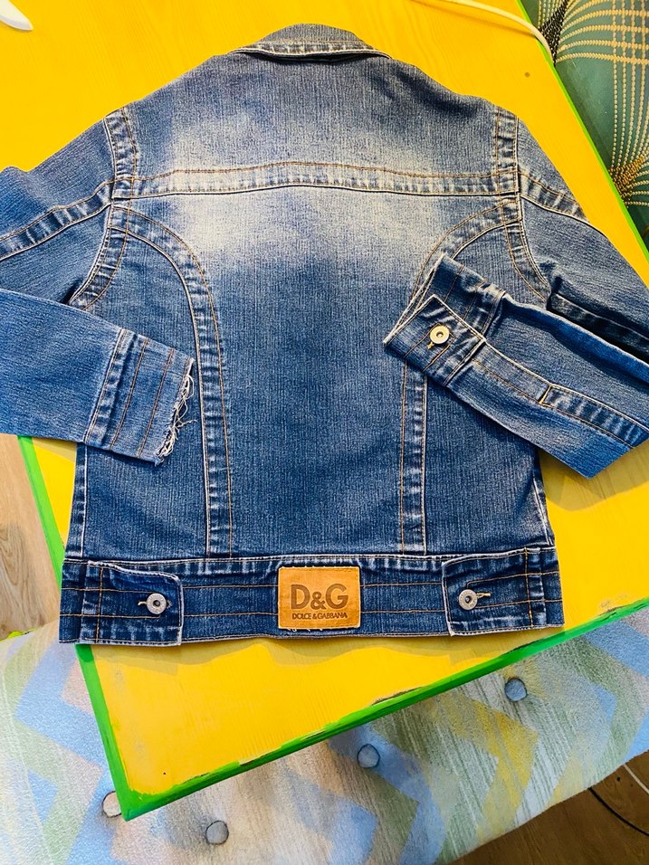 Düğmeli Mavi Kadın Kot Ceket - Görsel 2