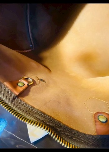 Klasik Elegan Kahverengi Deri Çanta - Görsel 6