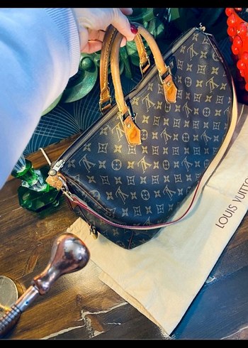 Klasik Elegan Kahverengi Deri Çanta - Görsel 3